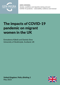 Alt text - The impacts of COVID-19 pandemic on migrant women in the UK