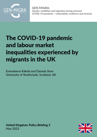 Alt text - The COVID-19 pandemic and labour market inequalities experienced by migrants in the UK